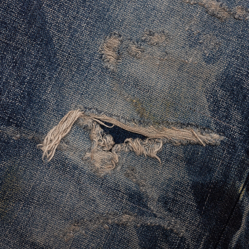 Edo Straight 'Aza' Repaired - Mid Blue