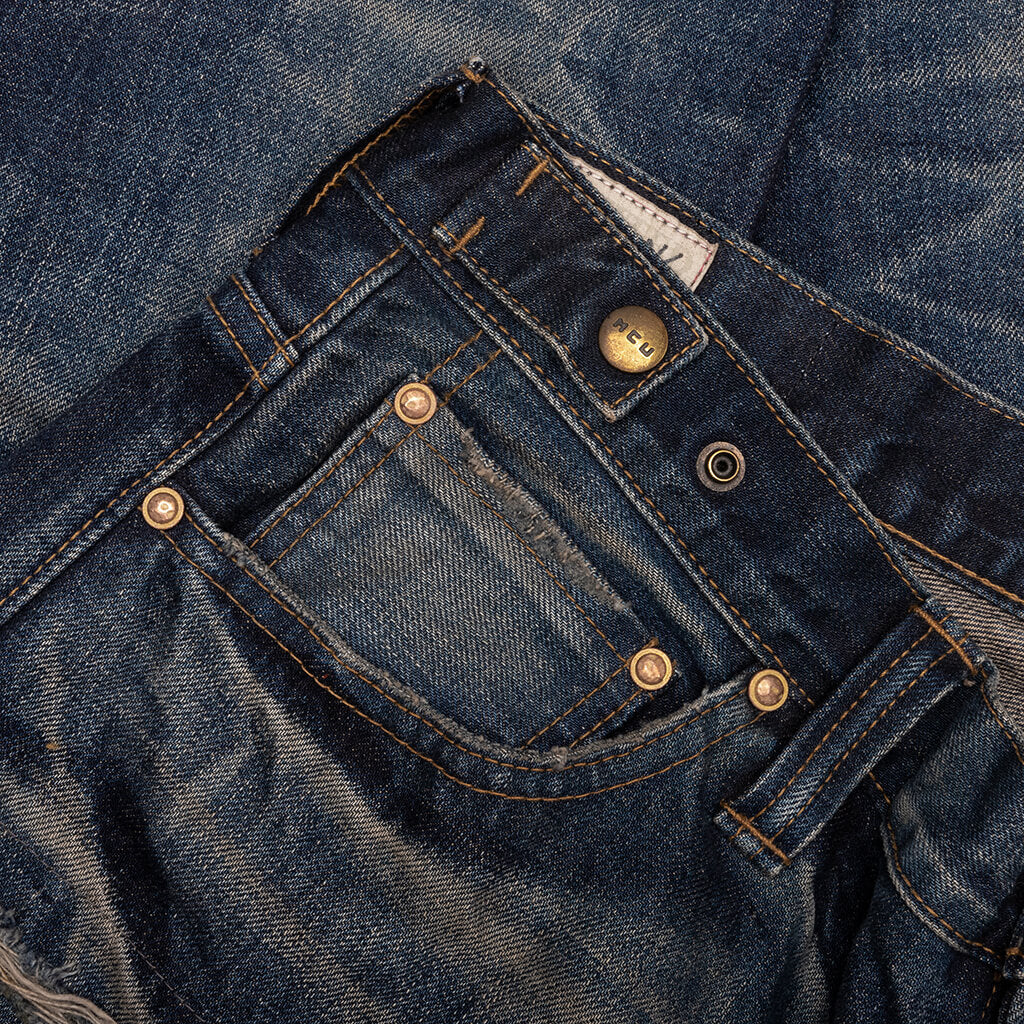 Edo Straight 'Aza' Repaired - Mid Blue