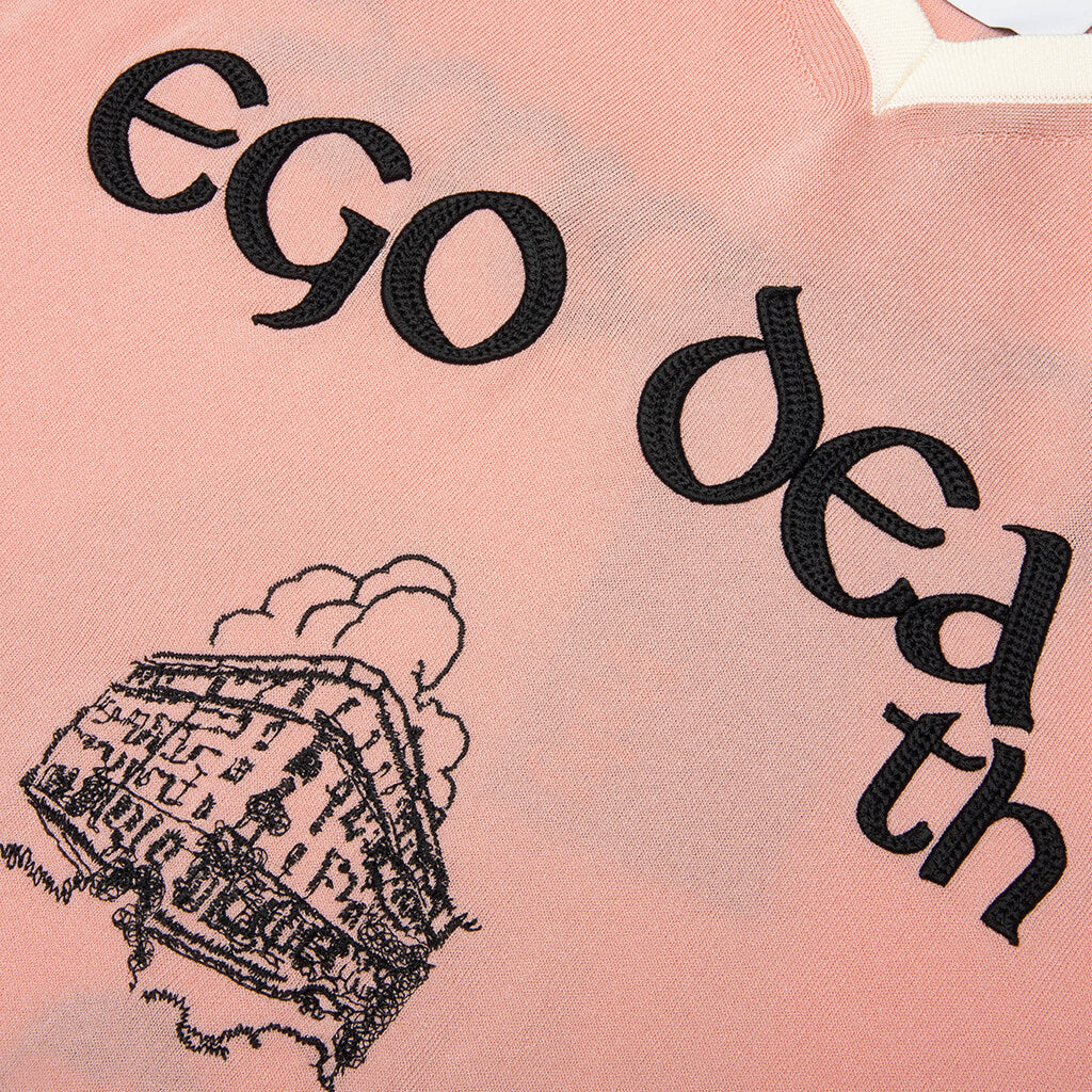 Ego Death Soccer Polo Jersey - Pink