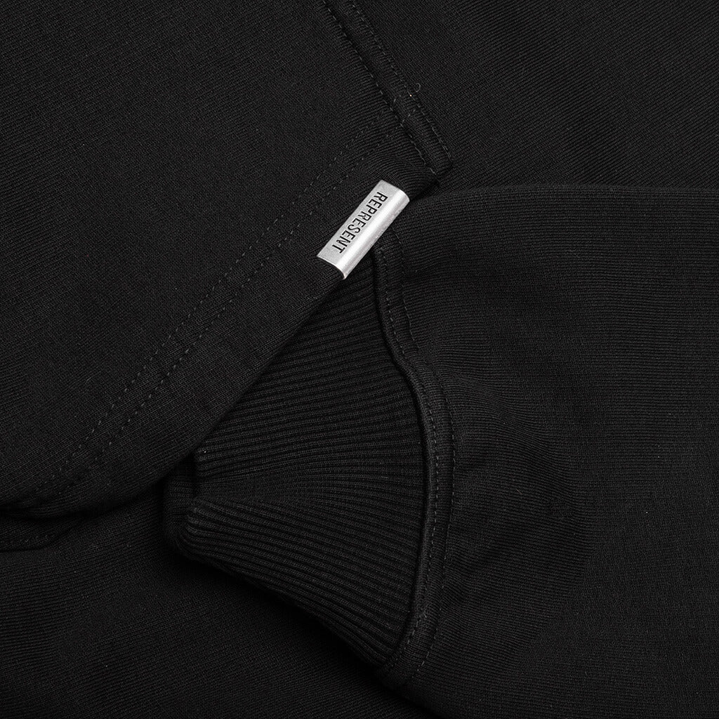 Elegance In Motion Hoodie - Jet Black