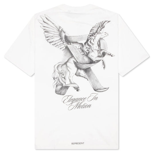 Elegance In Motion T-Shirt - Flat White