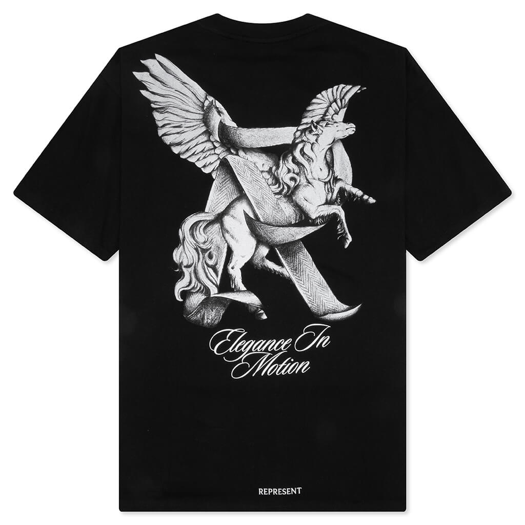 Elegance In Motion T-Shirt - Jet Black