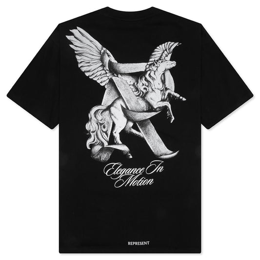 Elegance In Motion T-Shirt - Jet Black