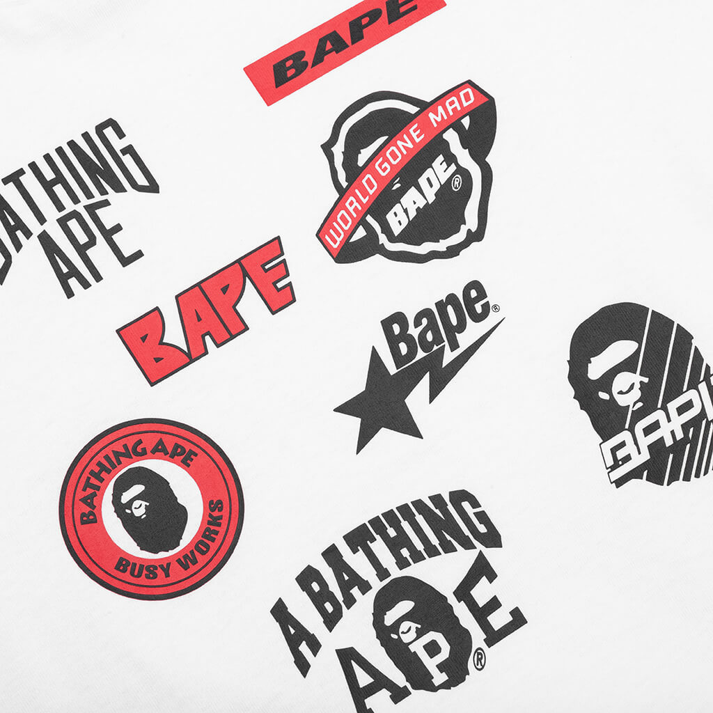 Kid's Emblem Print Tee - White