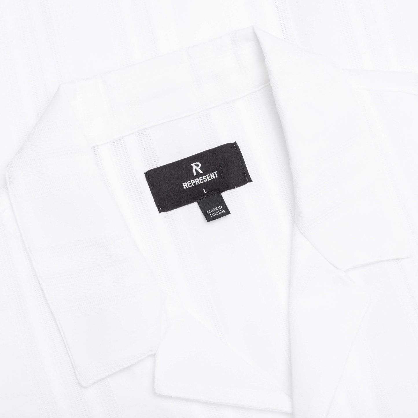 Embroidered Bowling Shirt - Antique White