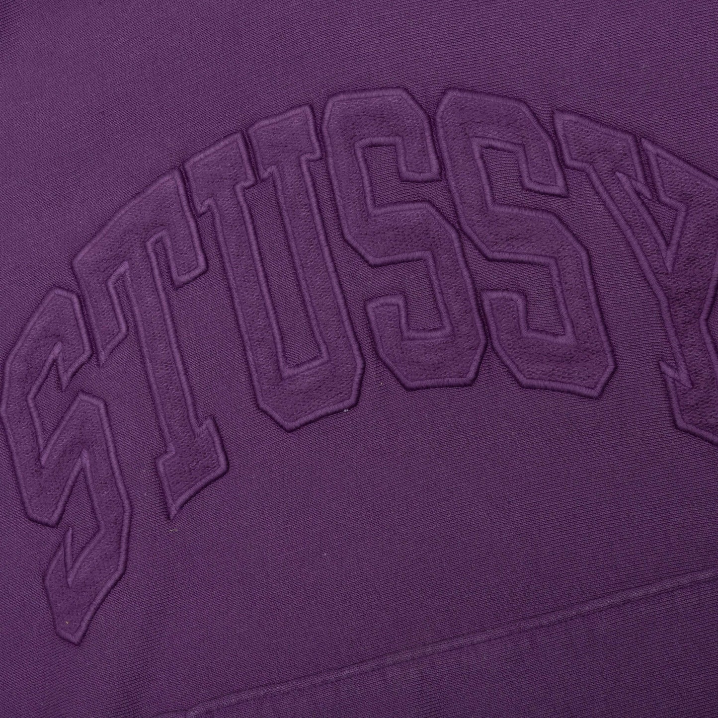 Embroidered Relaxed Hoodie - Purple