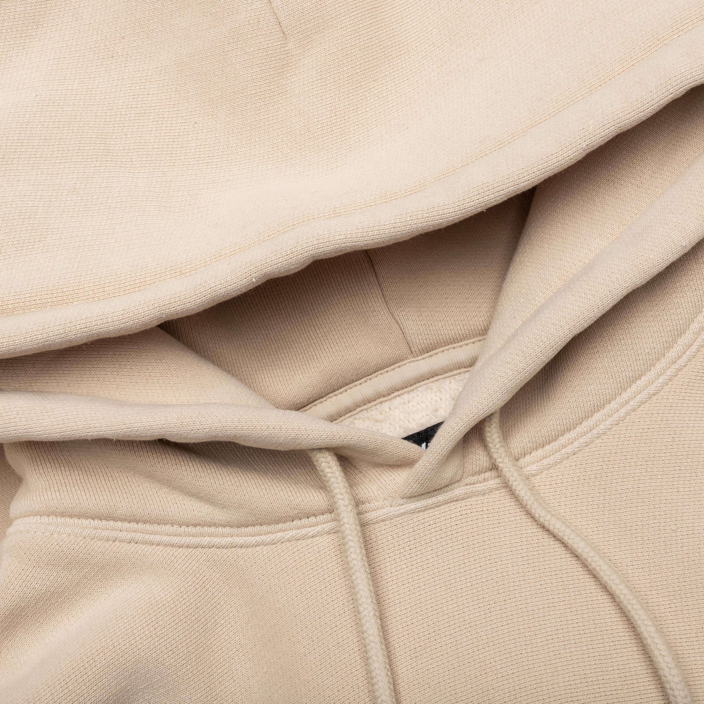 Embroidered Relaxed Hoodie - Sand