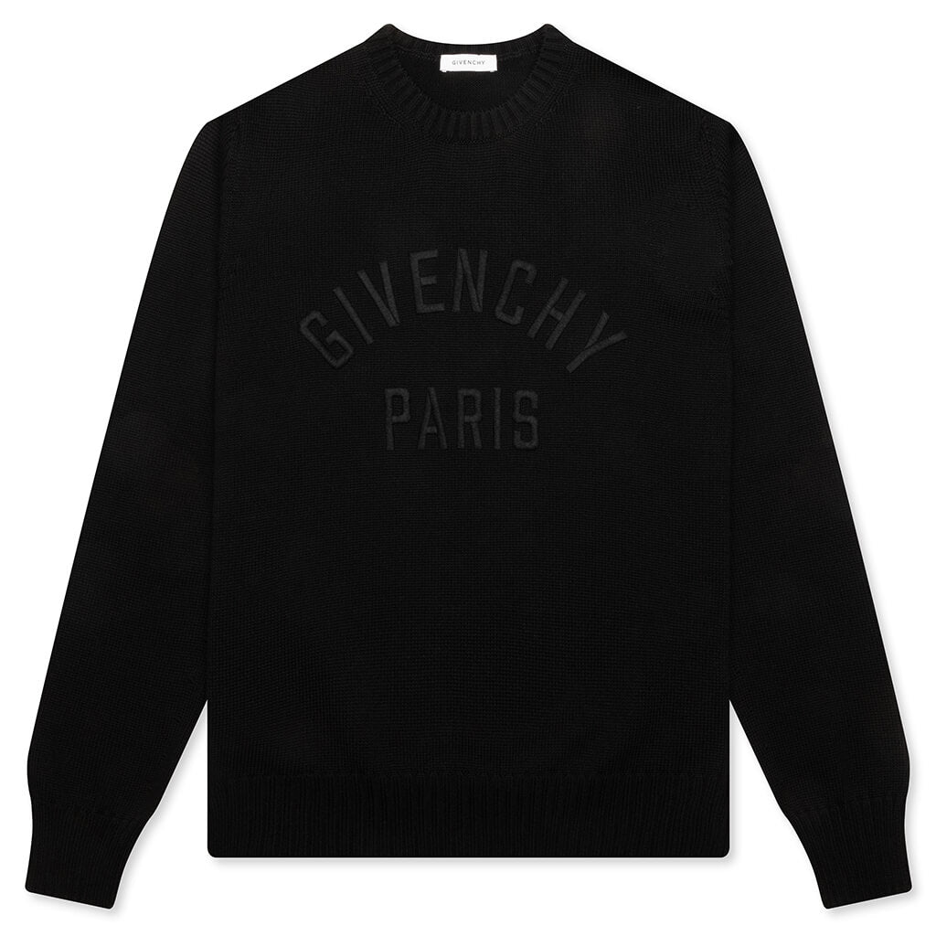 Embroidered Sweater - Black