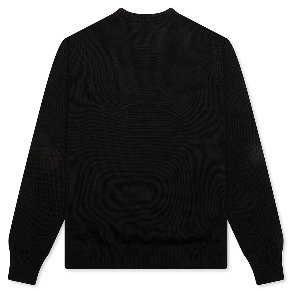 Embroidered Sweater - Black