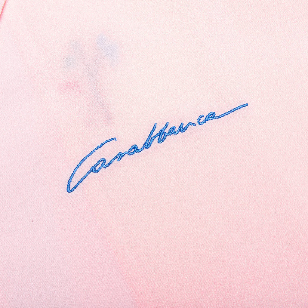 Embroidery Motifs Logo S/S Shirt - Light Pink