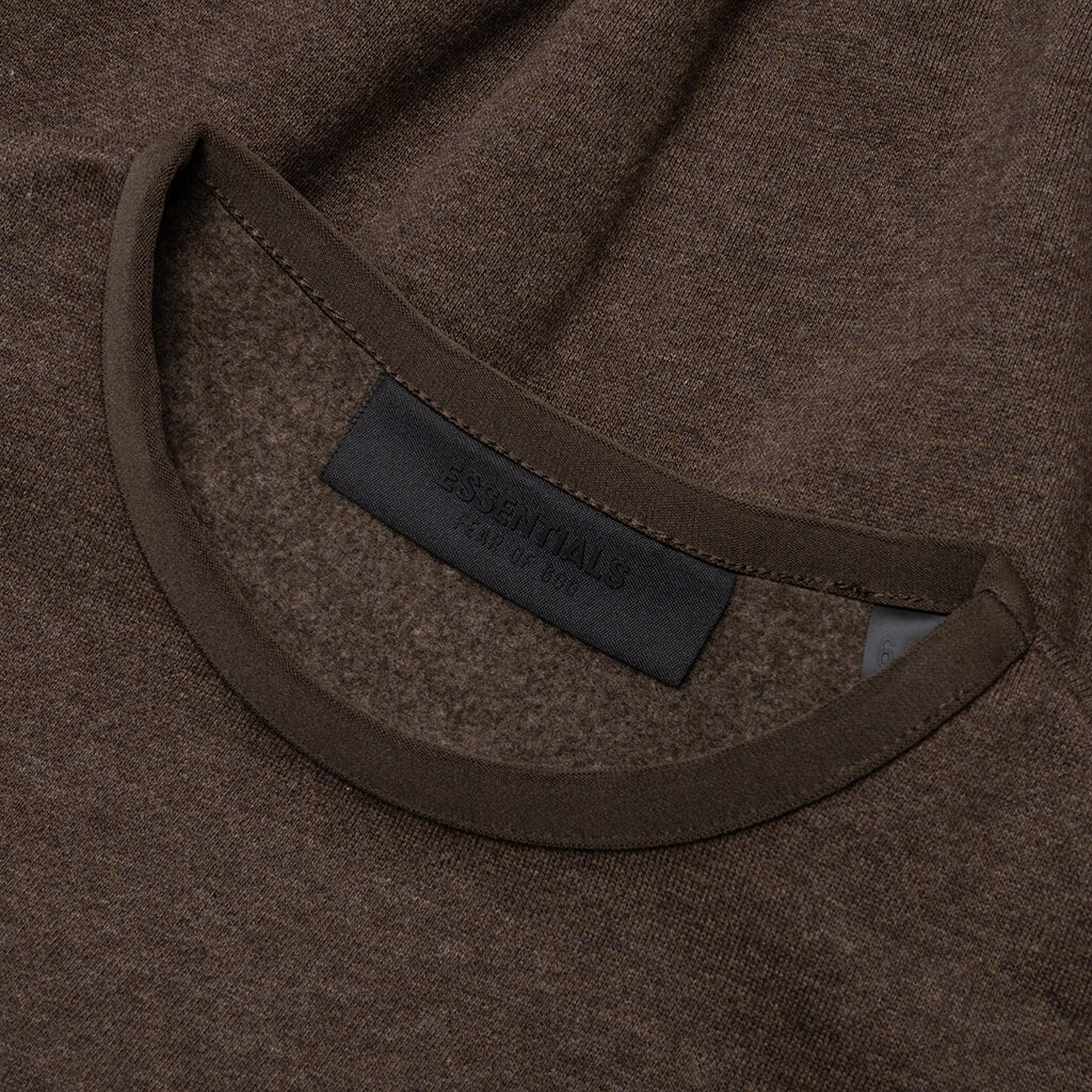 Essentials Kid's Crewneck - Heather Wood