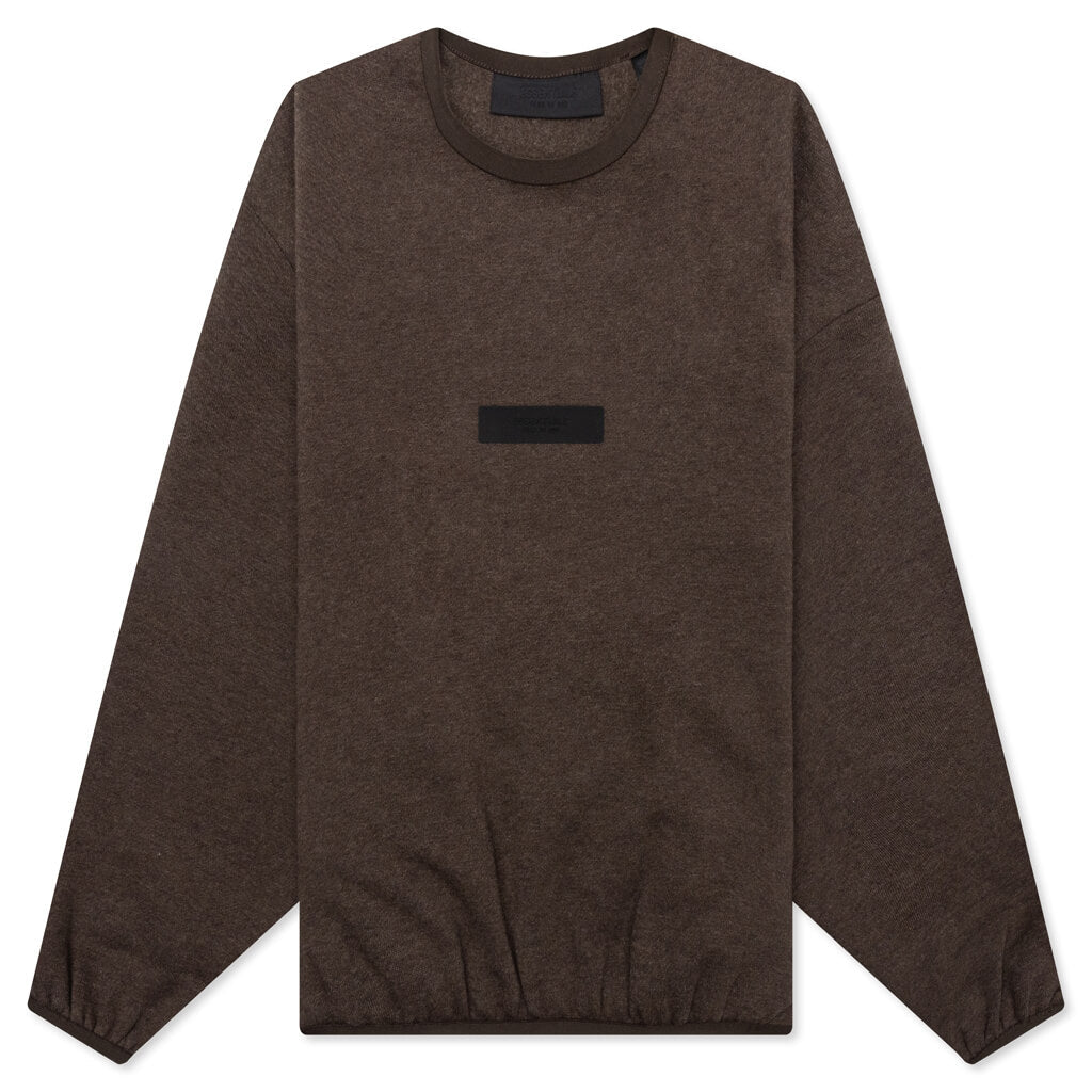 Essentials Kid's Crewneck - Heather Wood