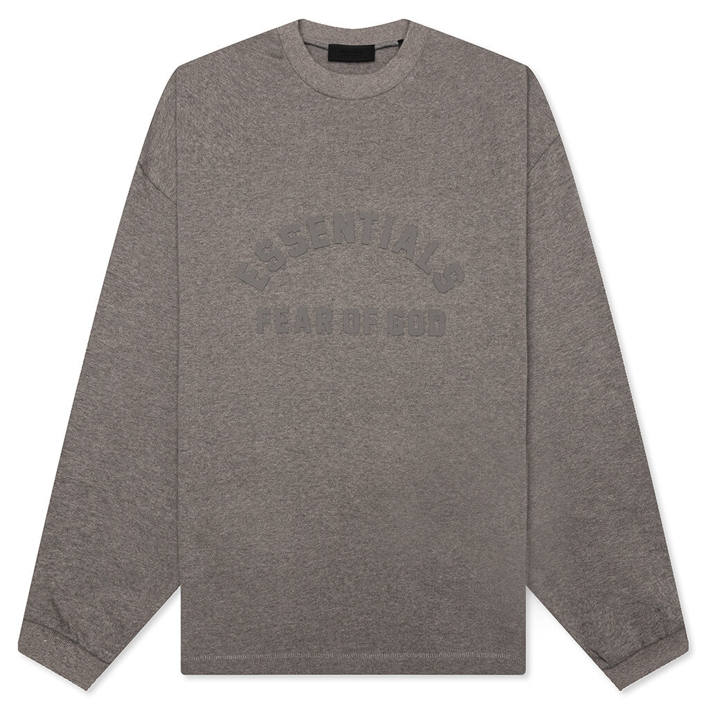 Heavy Long Sleeve Tee - Heather Grey