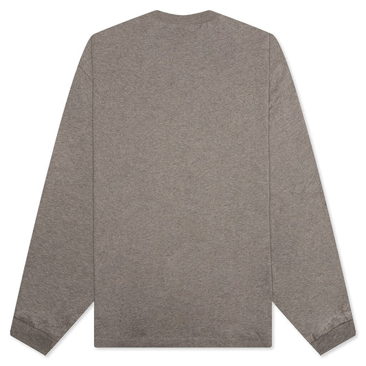Essentials L/S Tee - Heather Grey