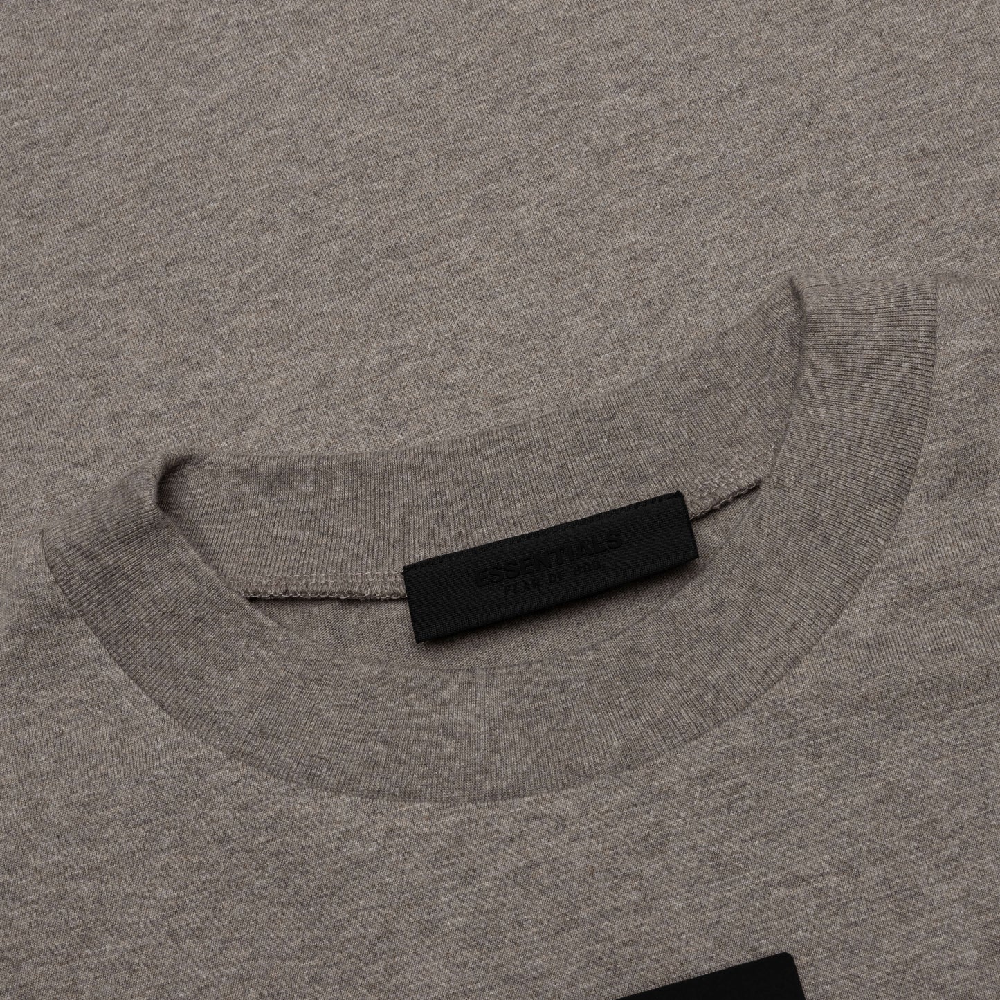 Essentials L/S Tee - Heather Grey