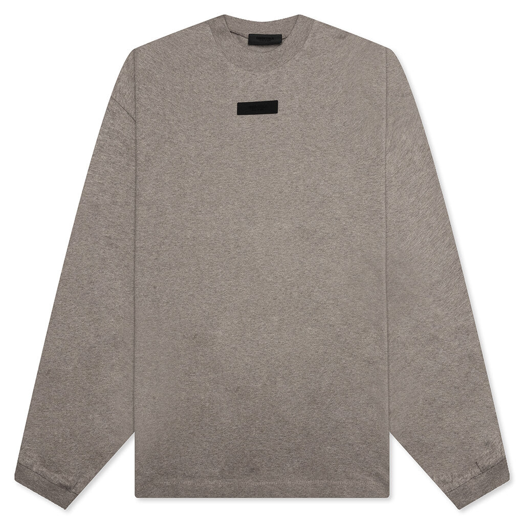 Essentials L/S Tee - Heather Grey