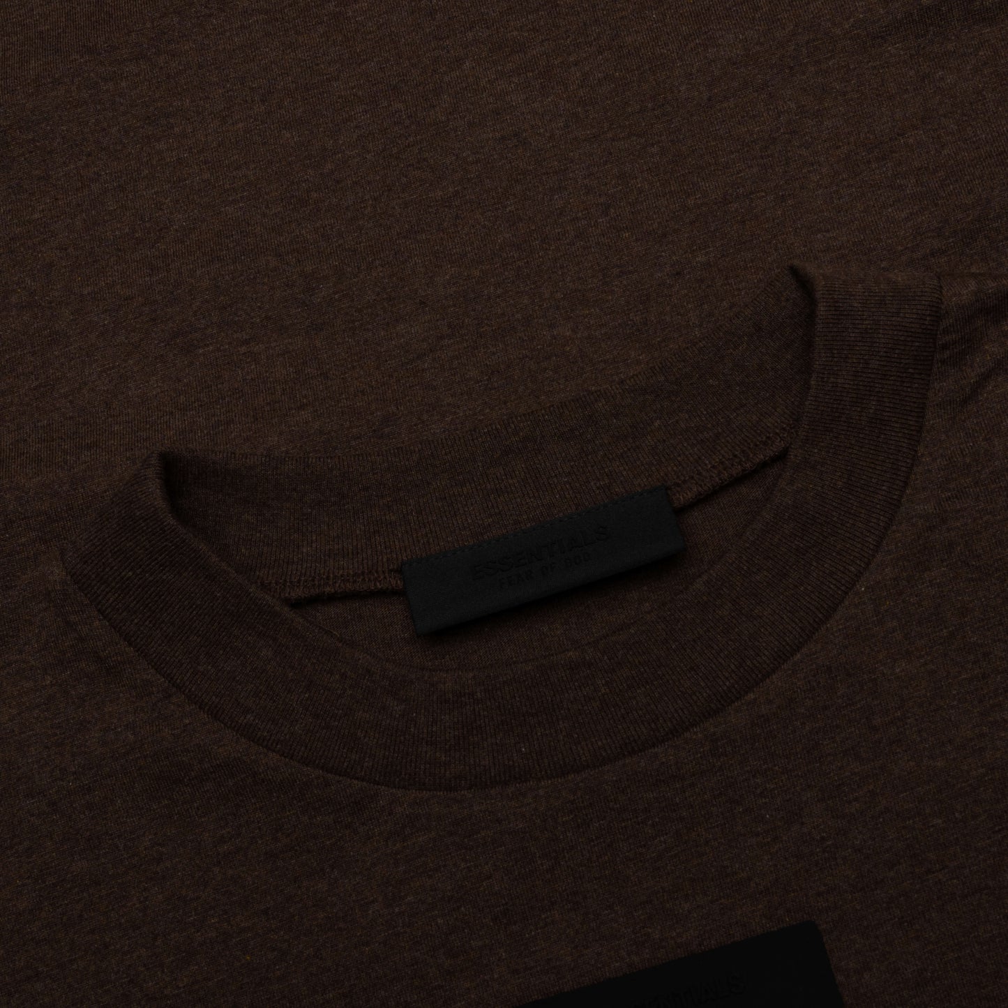 Essentials L/S Tee - Heather Wood