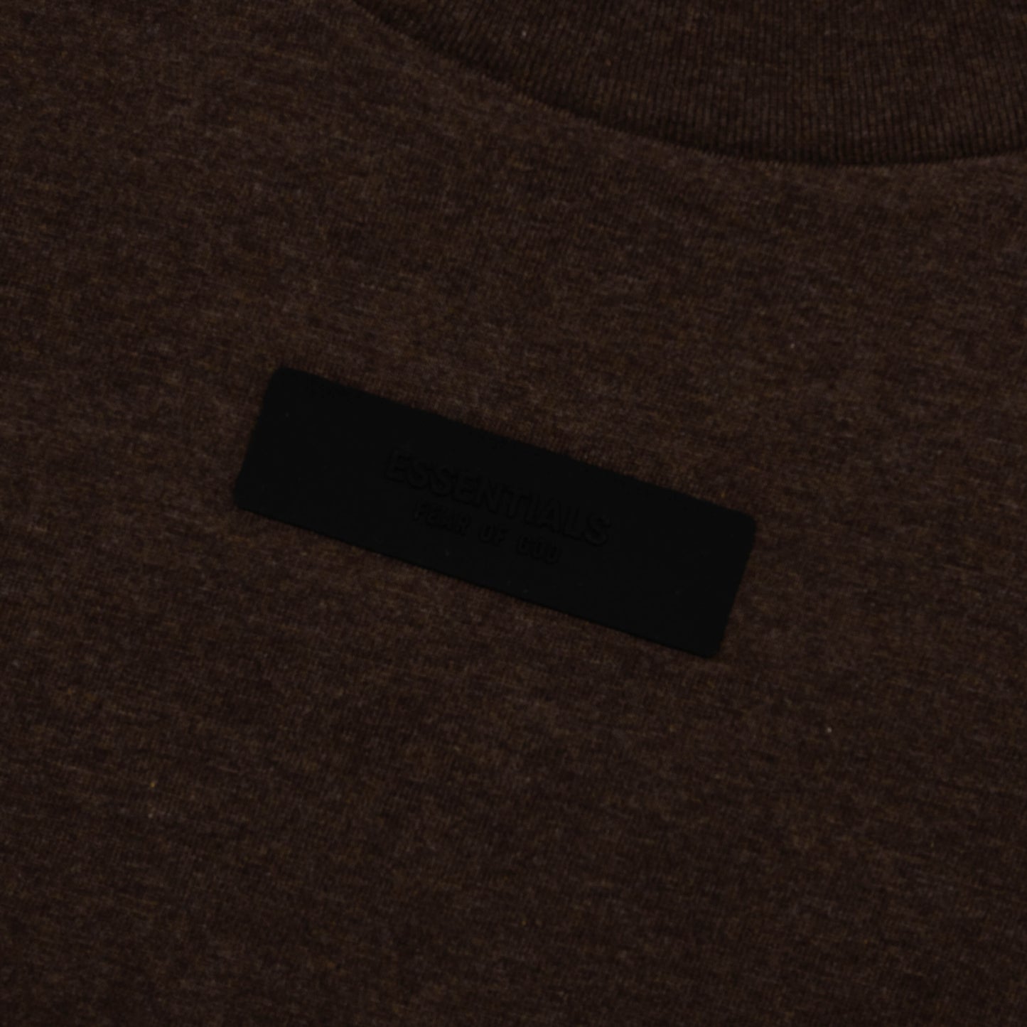 Essentials L/S Tee - Heather Wood