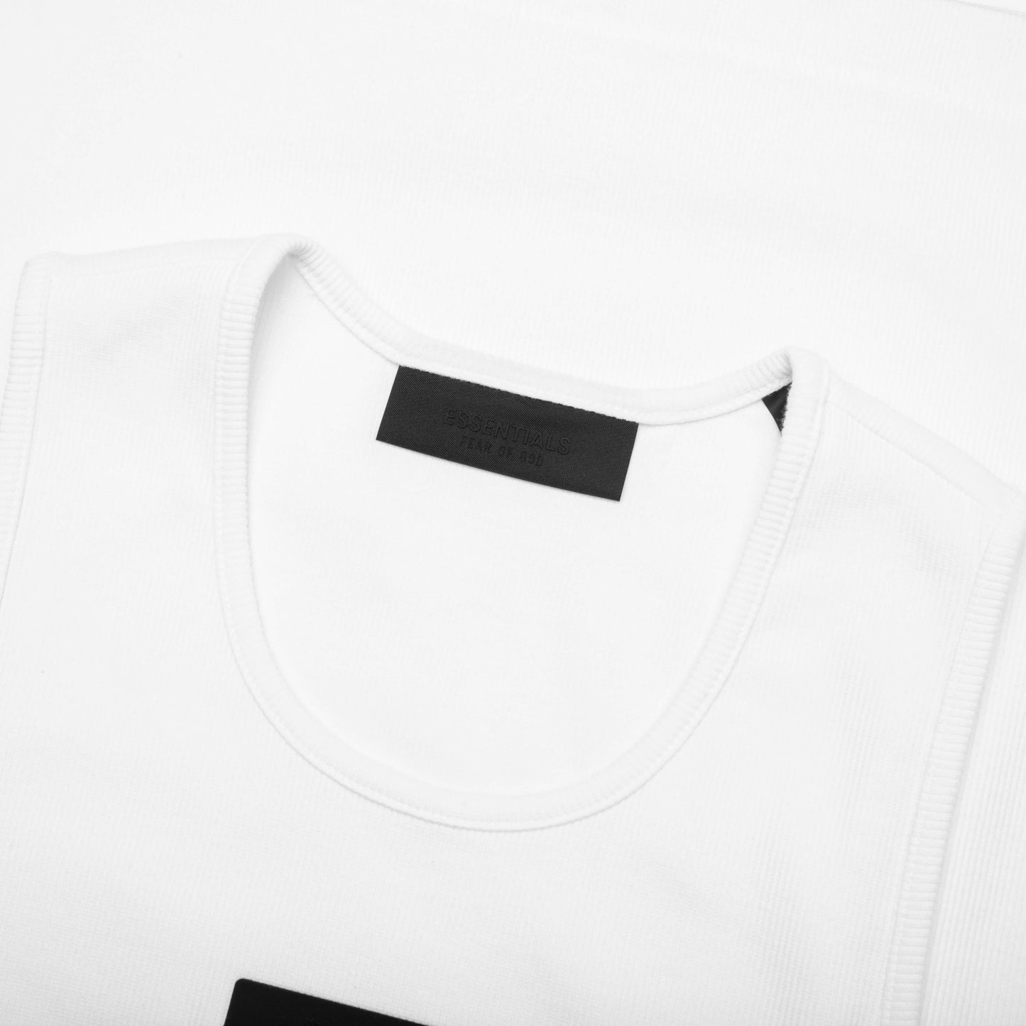 Essentials Ribbed Tank Top - White