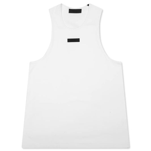 Essentials Ribbed Tank Top - White