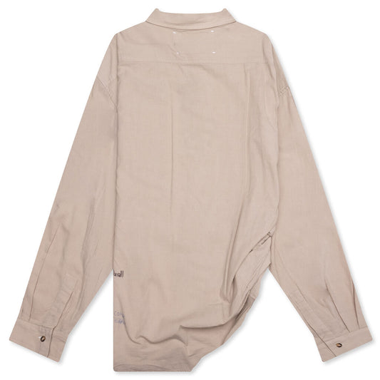 Eternal Youth Oversized Dress Shirt - Grey
