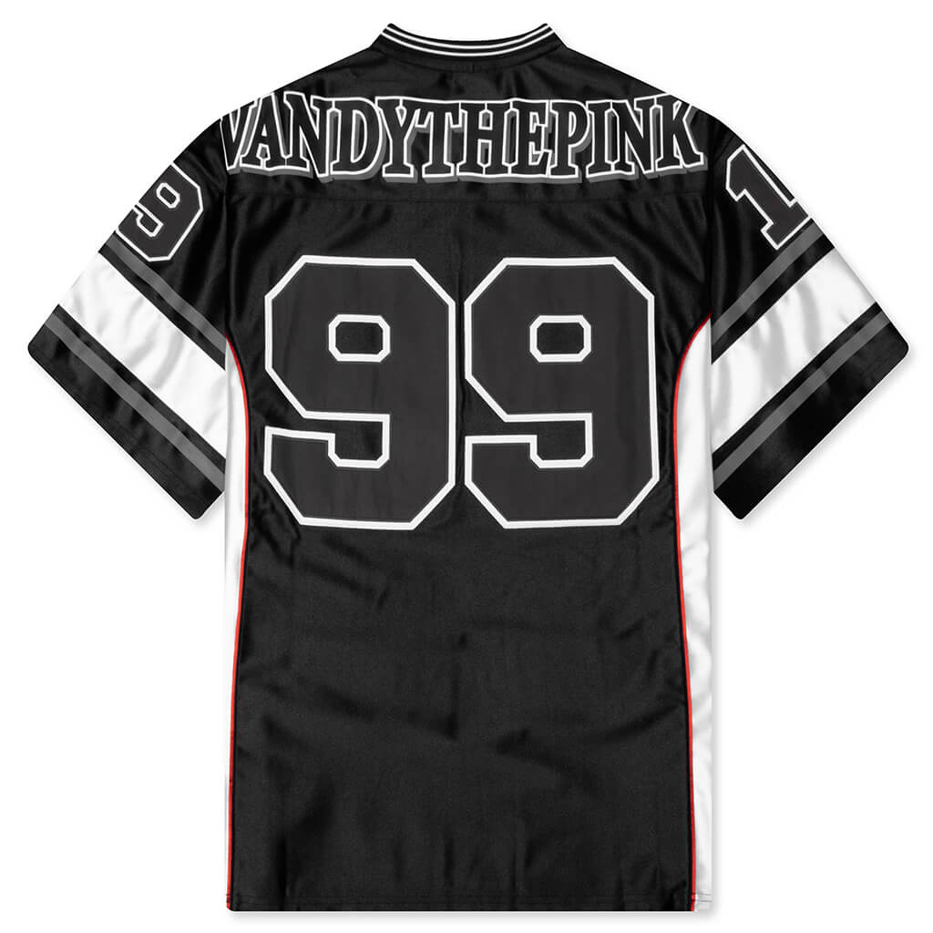 Eye Logo Football Jersey - Black