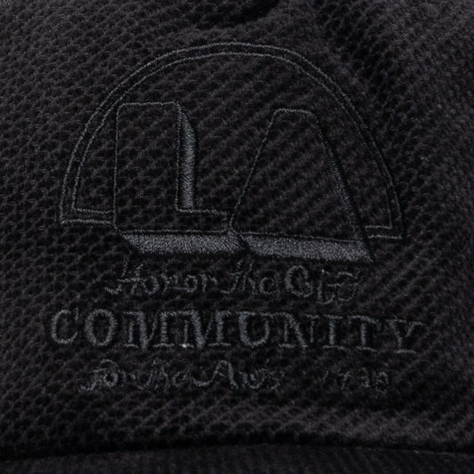 Eyelet Trucker Cap - Black