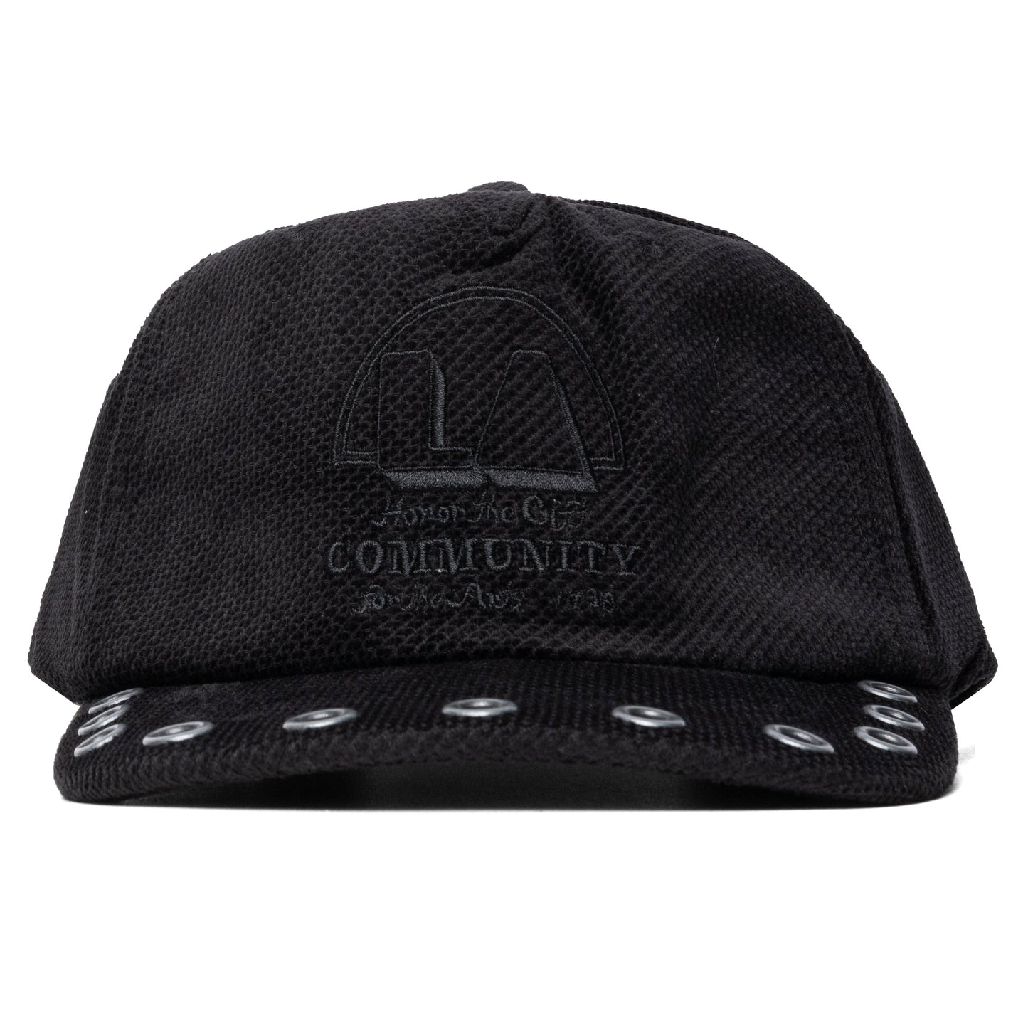 Eyelet Trucker Cap - Black