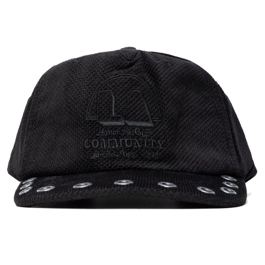 Eyelet Trucker Cap - Black