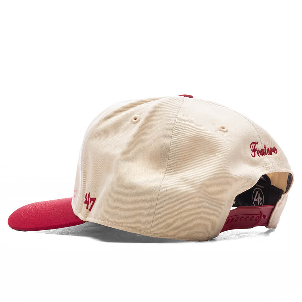 FEATURE x '47 Brand ‘LV’ Bones Two Tone - Natural/Red