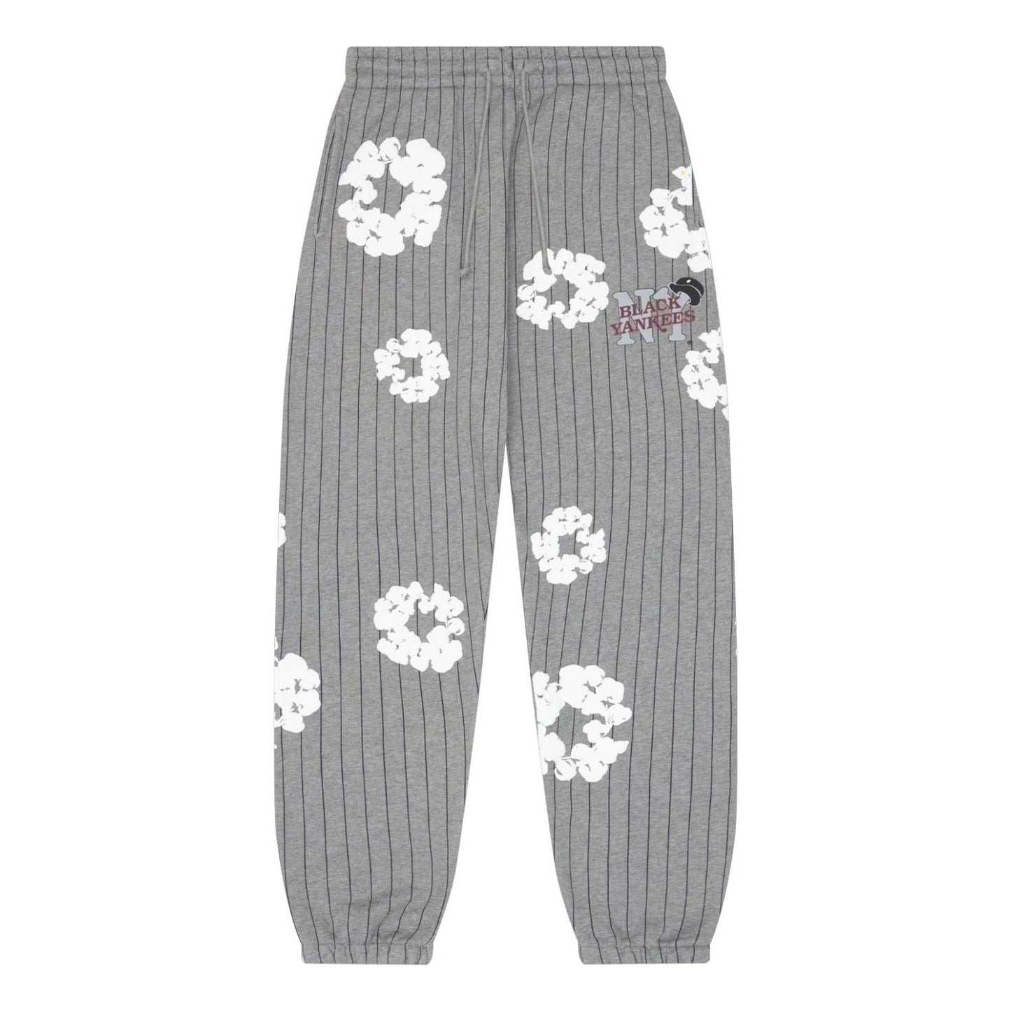 Denim Tears Pinstripe Wreath Sweatpants 'Grey' FW25BAS11282029