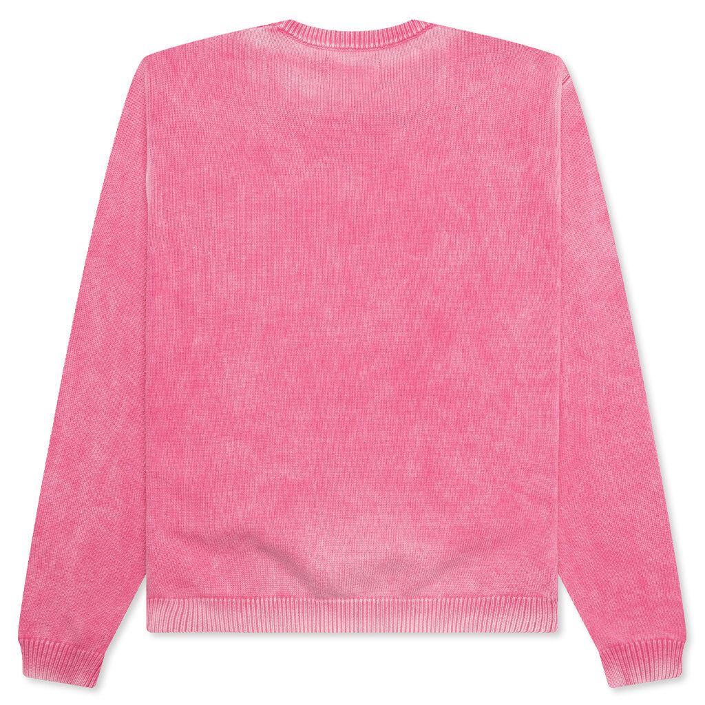 Faded Cotton Crew - Pink