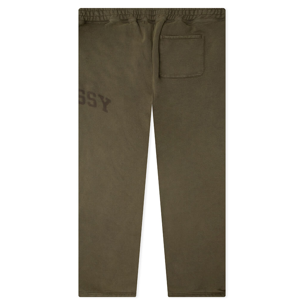 Faded Graphic Fleece Pant - Olive