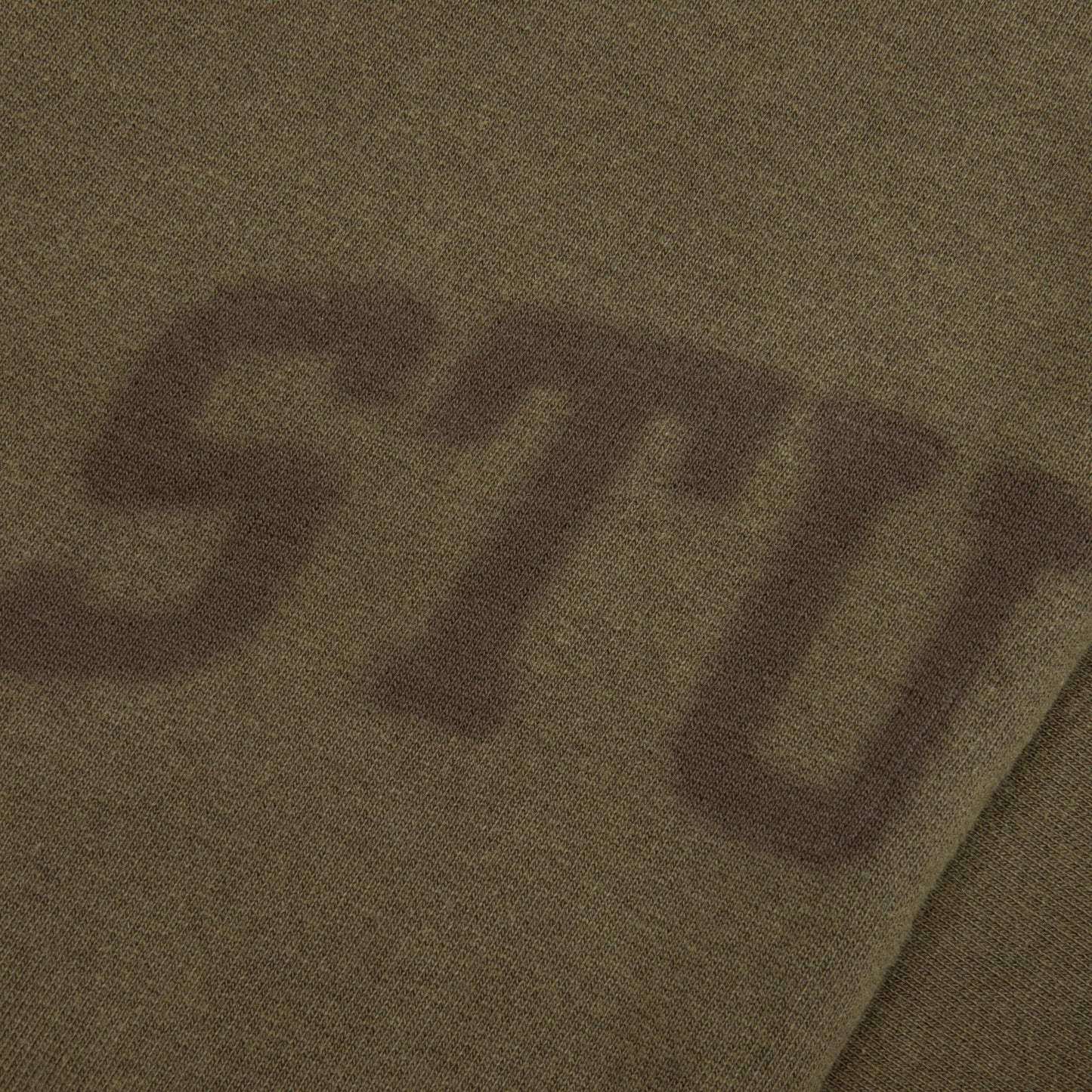 Faded Graphic Fleece Pant - Olive