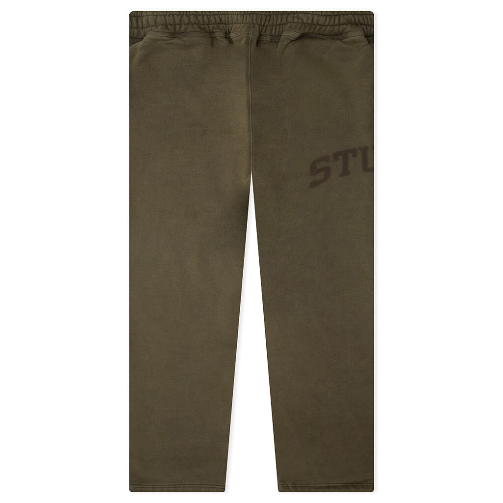 Faded Graphic Fleece Pant - Olive
