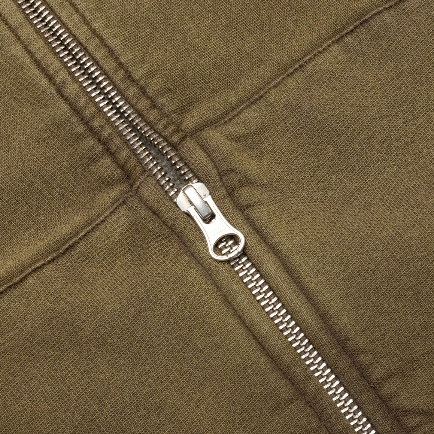 Faded Graphic Zip Hoodie - Olive