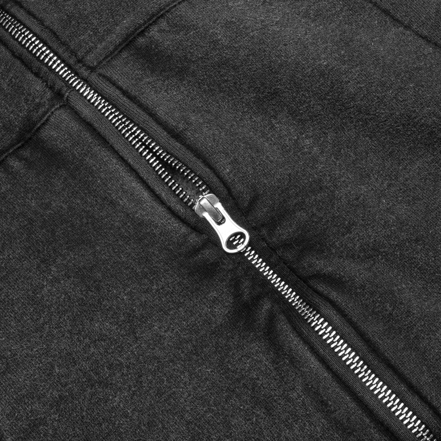 Faded Graphic Zip Hood - Washed Black