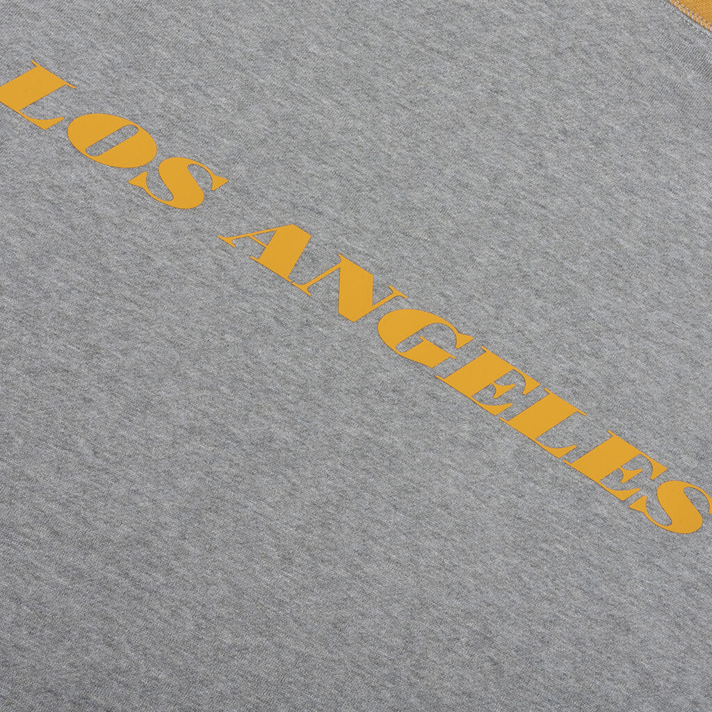 Fear of God Essentials x NBA Lakers Sport Hoodie - Concrete Heather/Canyon