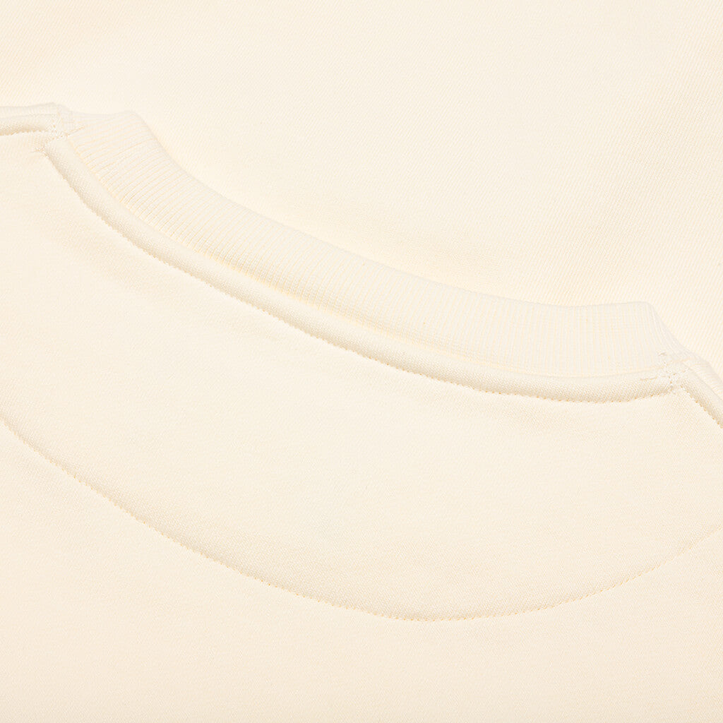 Academy Crewneck - Cannoli Cream/Gold Flame