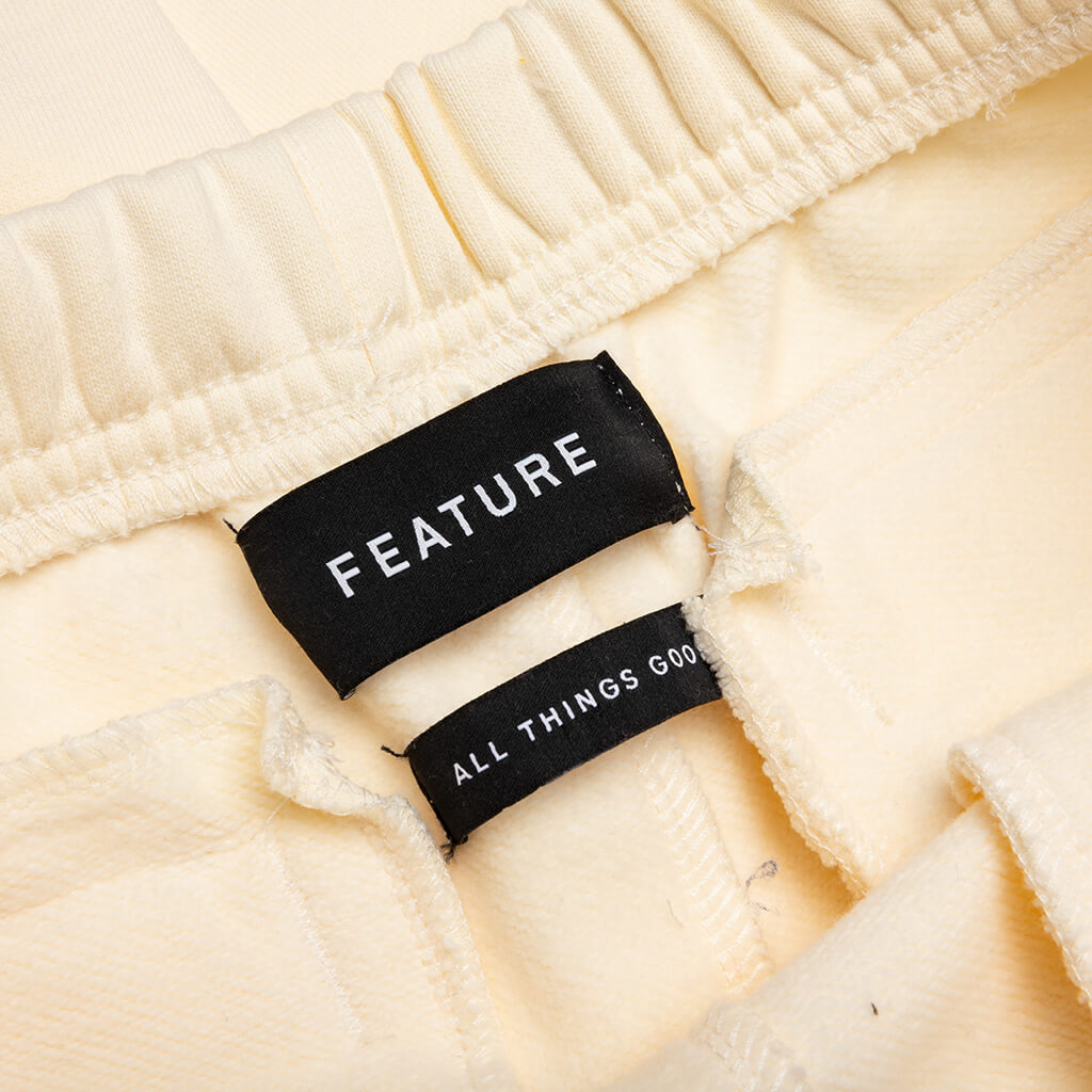 Academy Sweatpant - Cannoli Cream/Gold Flame