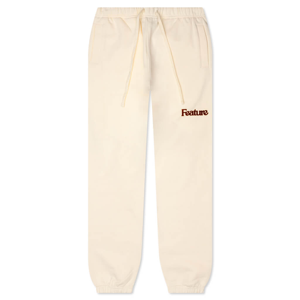 Academy Sweatpant - Cannoli Cream/Gold Flame