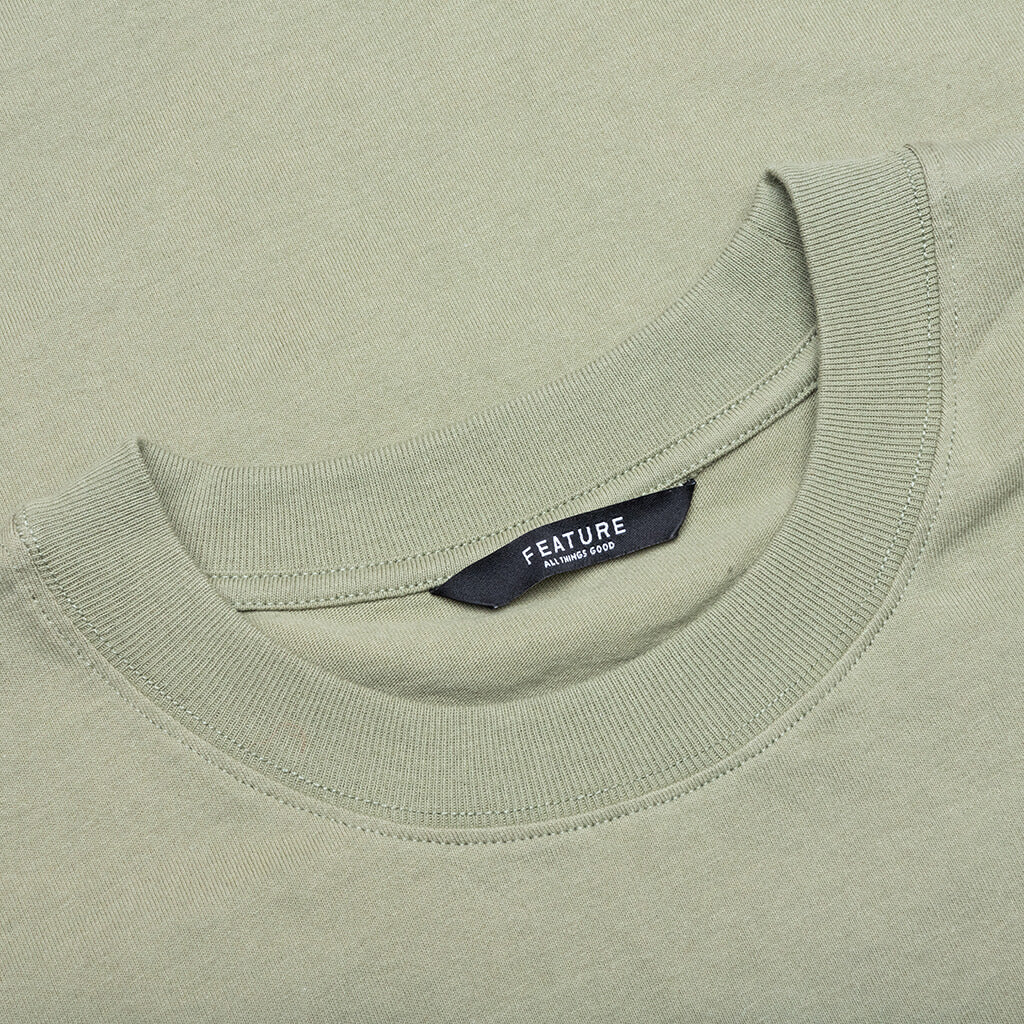 Cowboy Tee - Oil Green