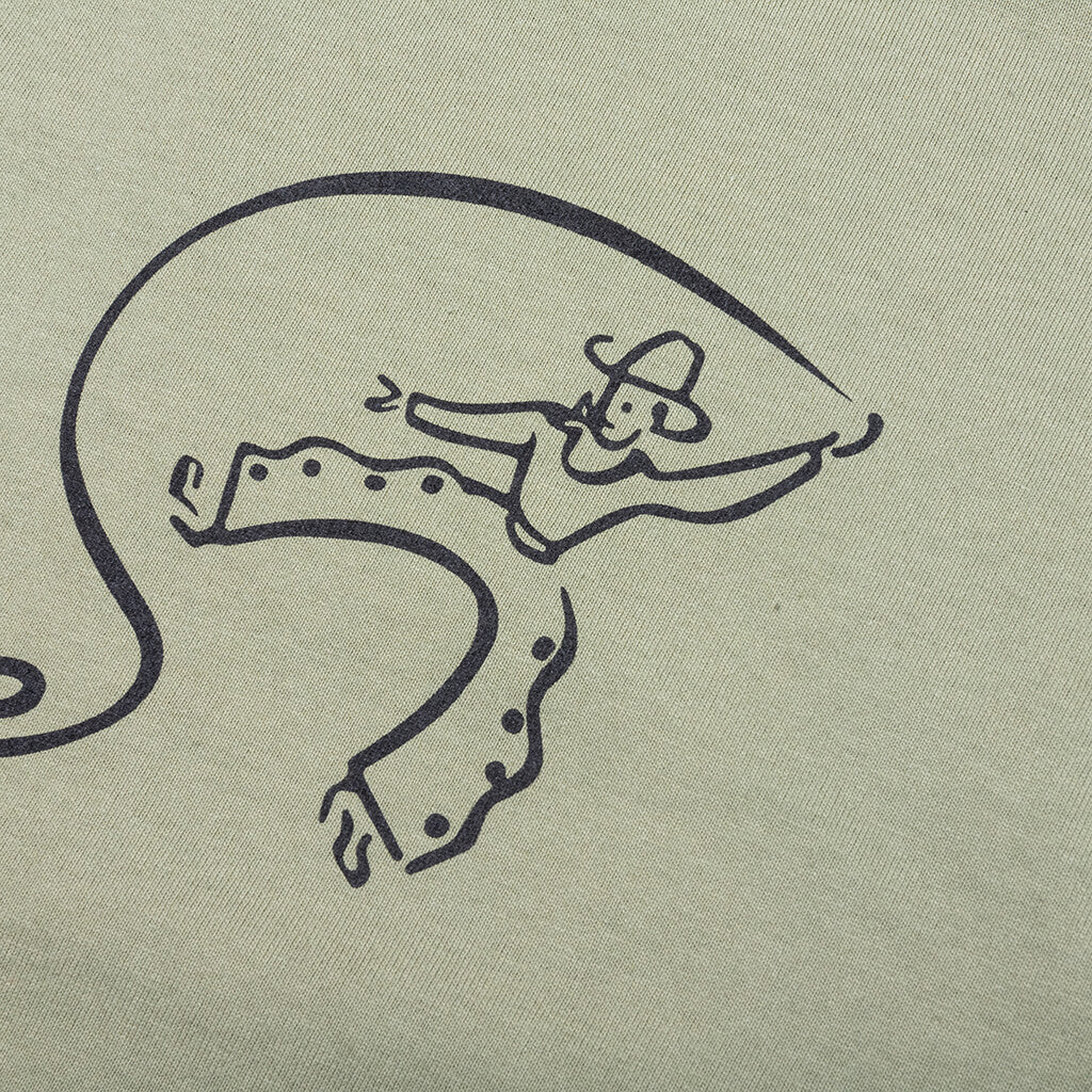 Cowboy Tee - Oil Green