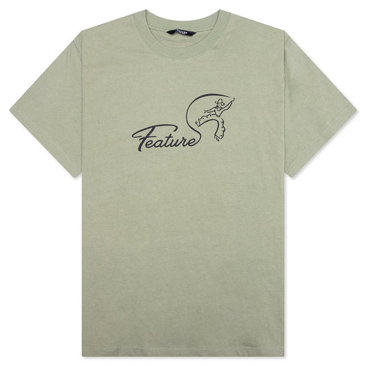 Cowboy Tee - Oil Green
