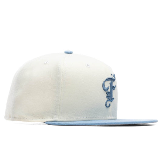Feature x New Era OE Fitted Cap - Off-White/Birdseye Blue