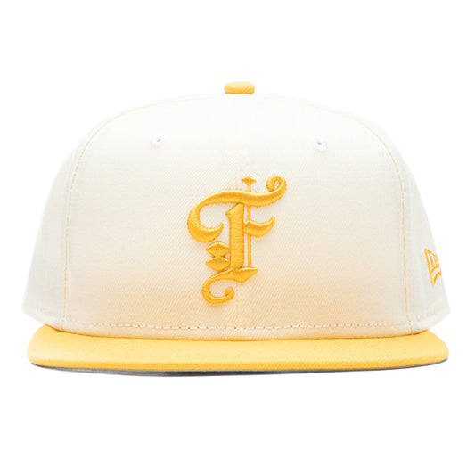 Feature x New Era OE Fitted Cap - Off-White/Grilled Yellow