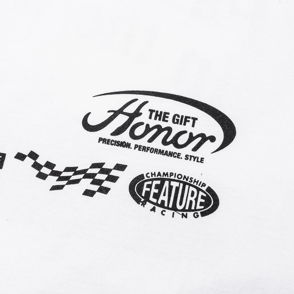 Feature x Honor The Gift Fastest Rides L/S Tee - White
