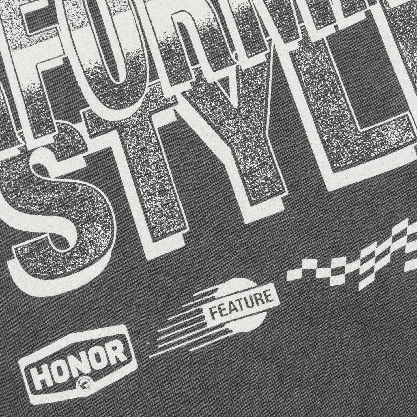 Feature x Honor The Gift Precision Graphic Tee - Faded Black