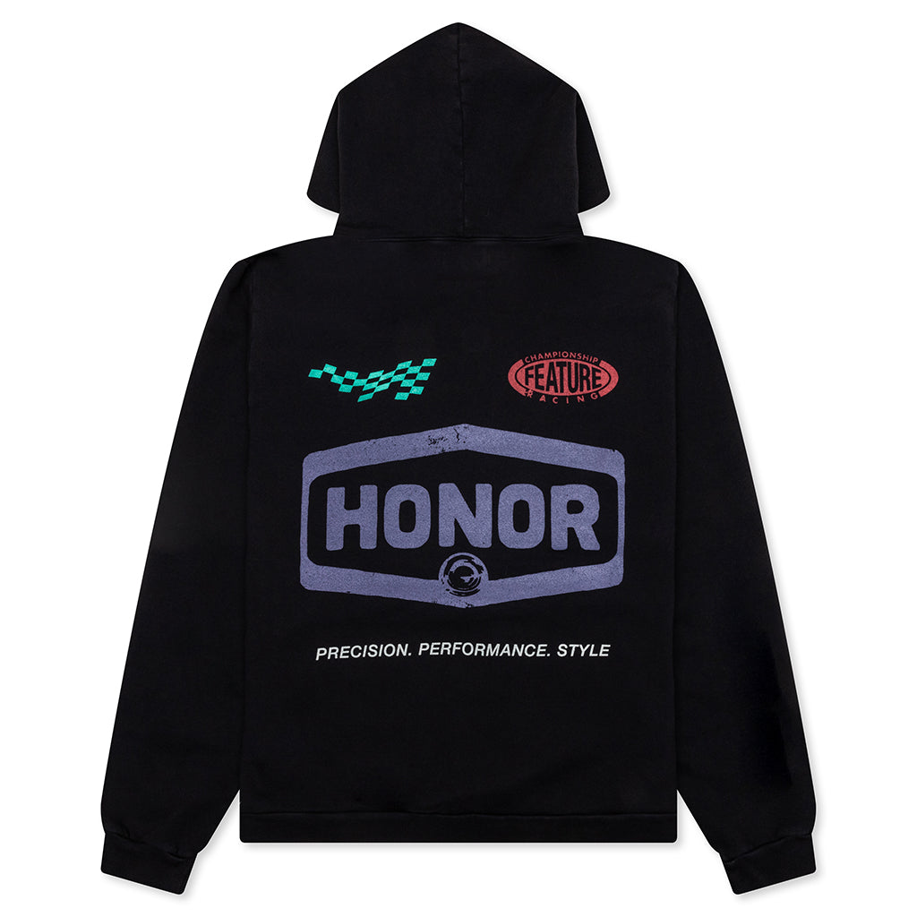 Feature x Honor The Gift Racing Club Hoodie - Faded Black