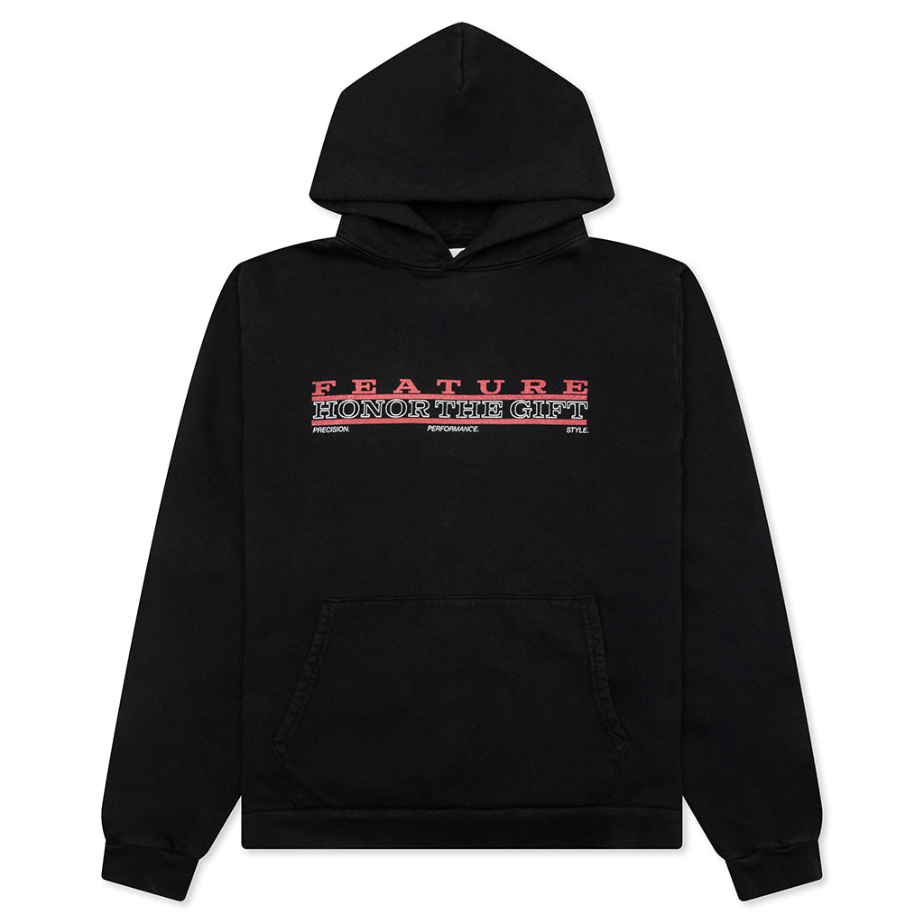 Feature x Honor The Gift Racing Club Hoodie - Faded Black